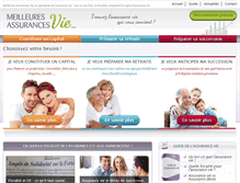 Tablet Screenshot of meilleures-assurances-vie.com